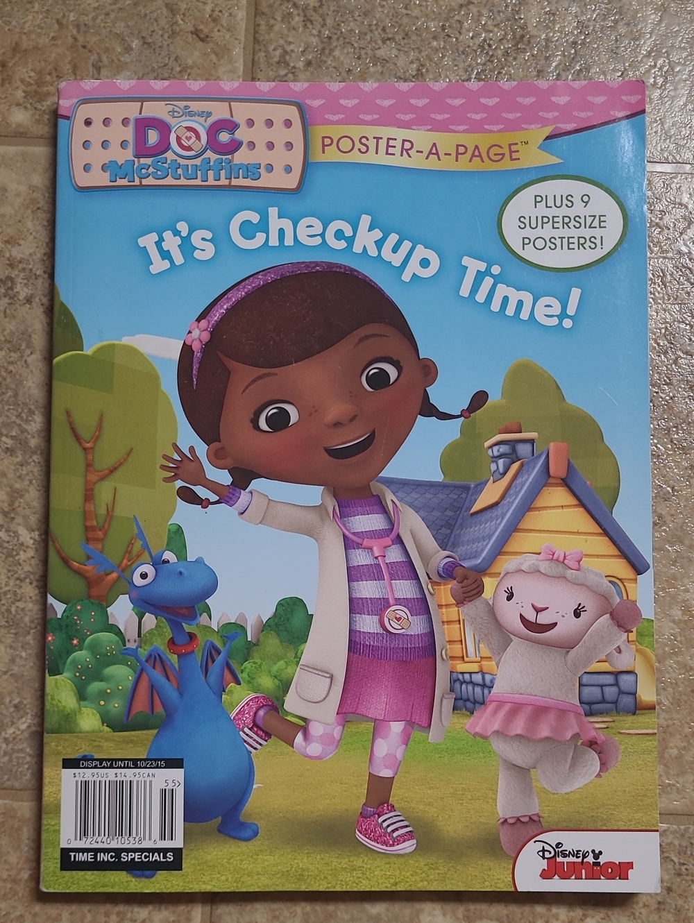 Disney Junior Doc McStuffins: It's Checkup Time! Poster-A-Page Paperback Book